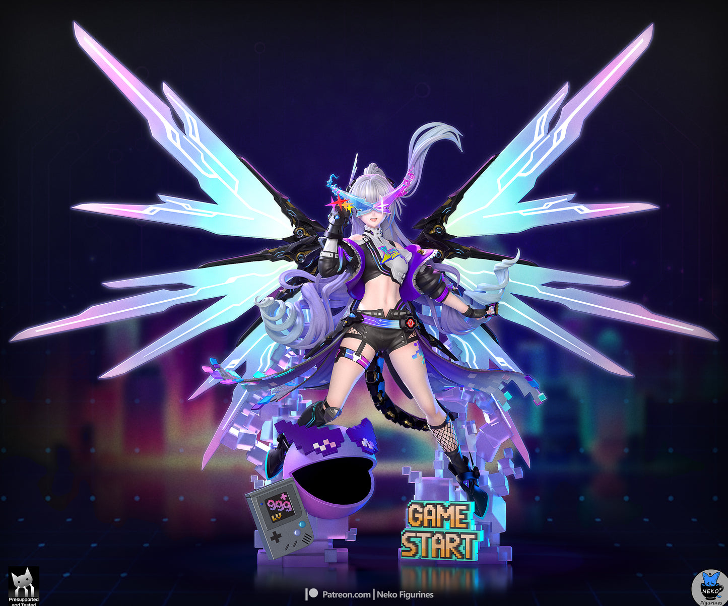 SilverWolf LV999 from Honkai Star Rail by Neko Figurines | High Quality Resin Print | Painted Commissions available!