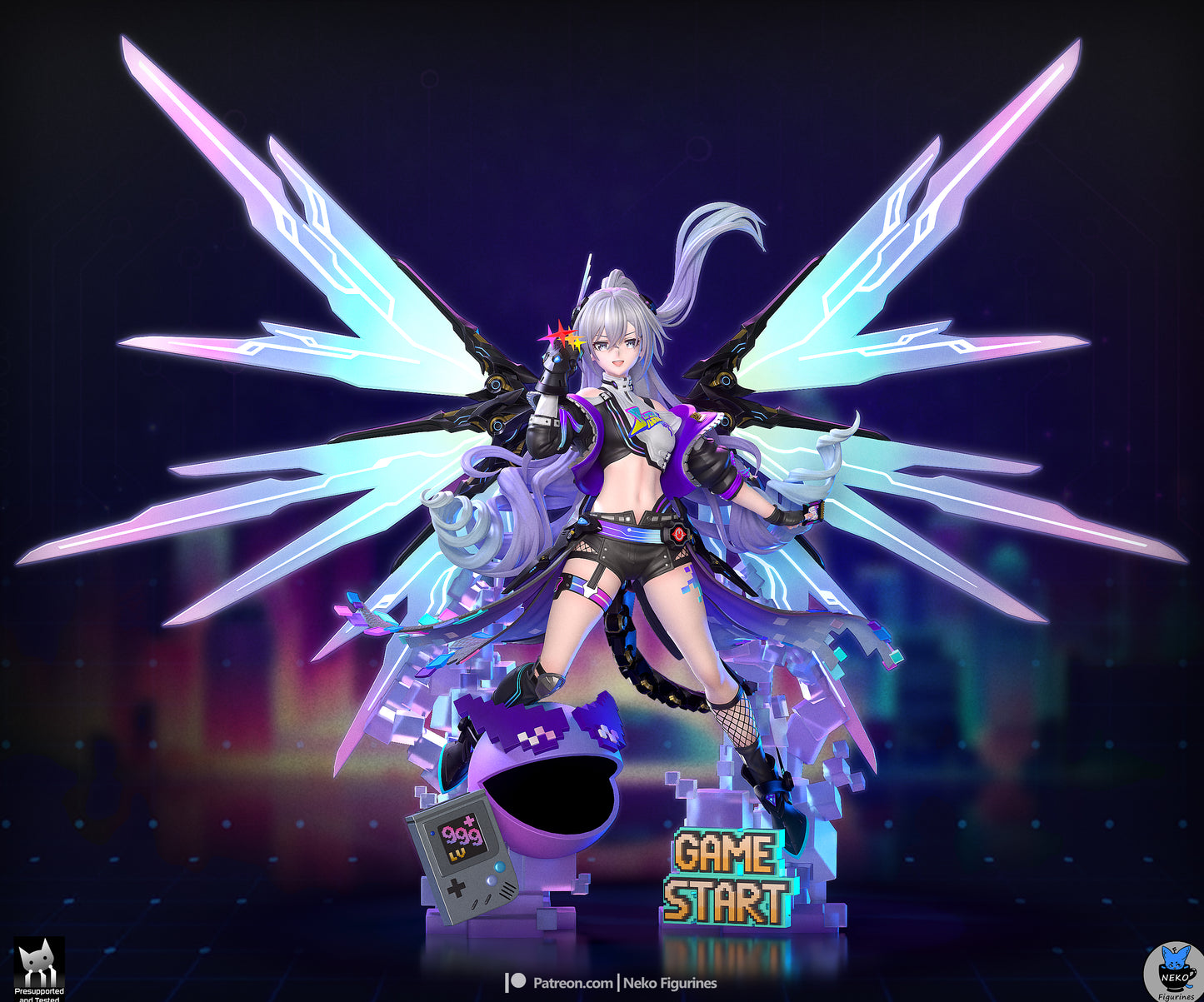 SilverWolf LV999 from Honkai Star Rail by Neko Figurines | High Quality Resin Print | Painted Commissions available!