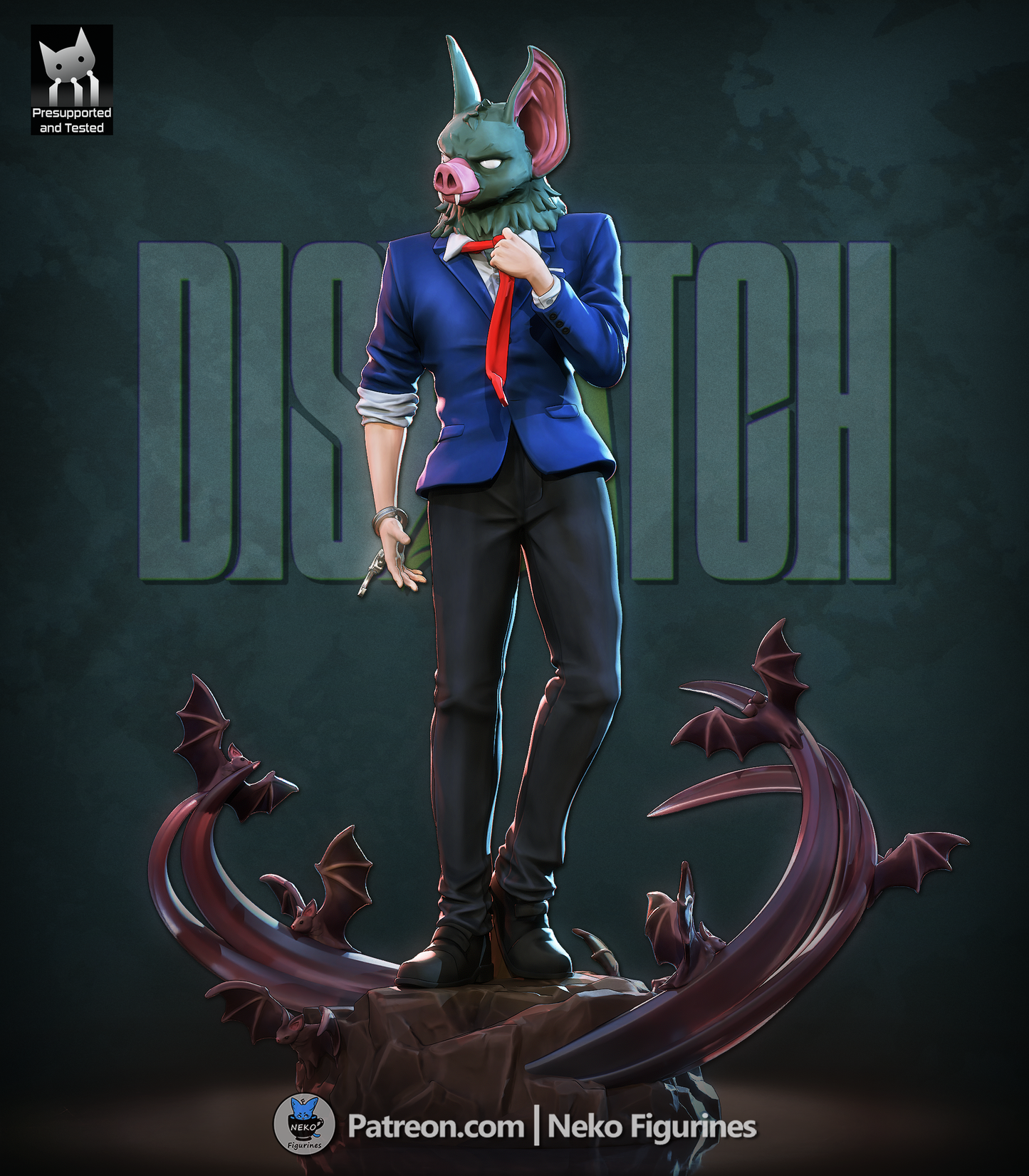 Sonar from Dispatch by Neko Figurines | High Quality Resin Print | Painted Commissions available!