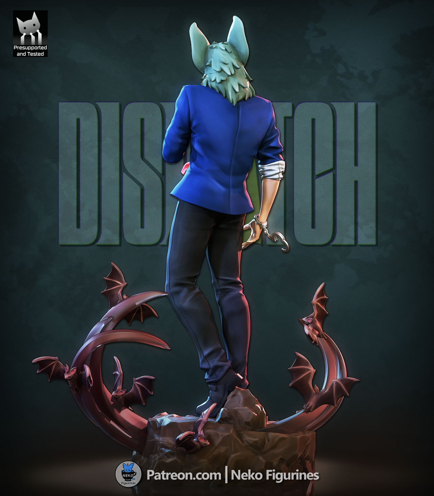 Sonar from Dispatch by Neko Figurines | High Quality Resin Print | Painted Commissions available!