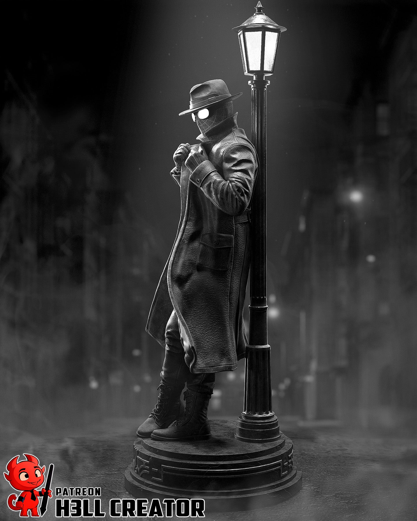 Spider-noir by h3ll creator | High Quality Resin Print | Painted Commissions available!