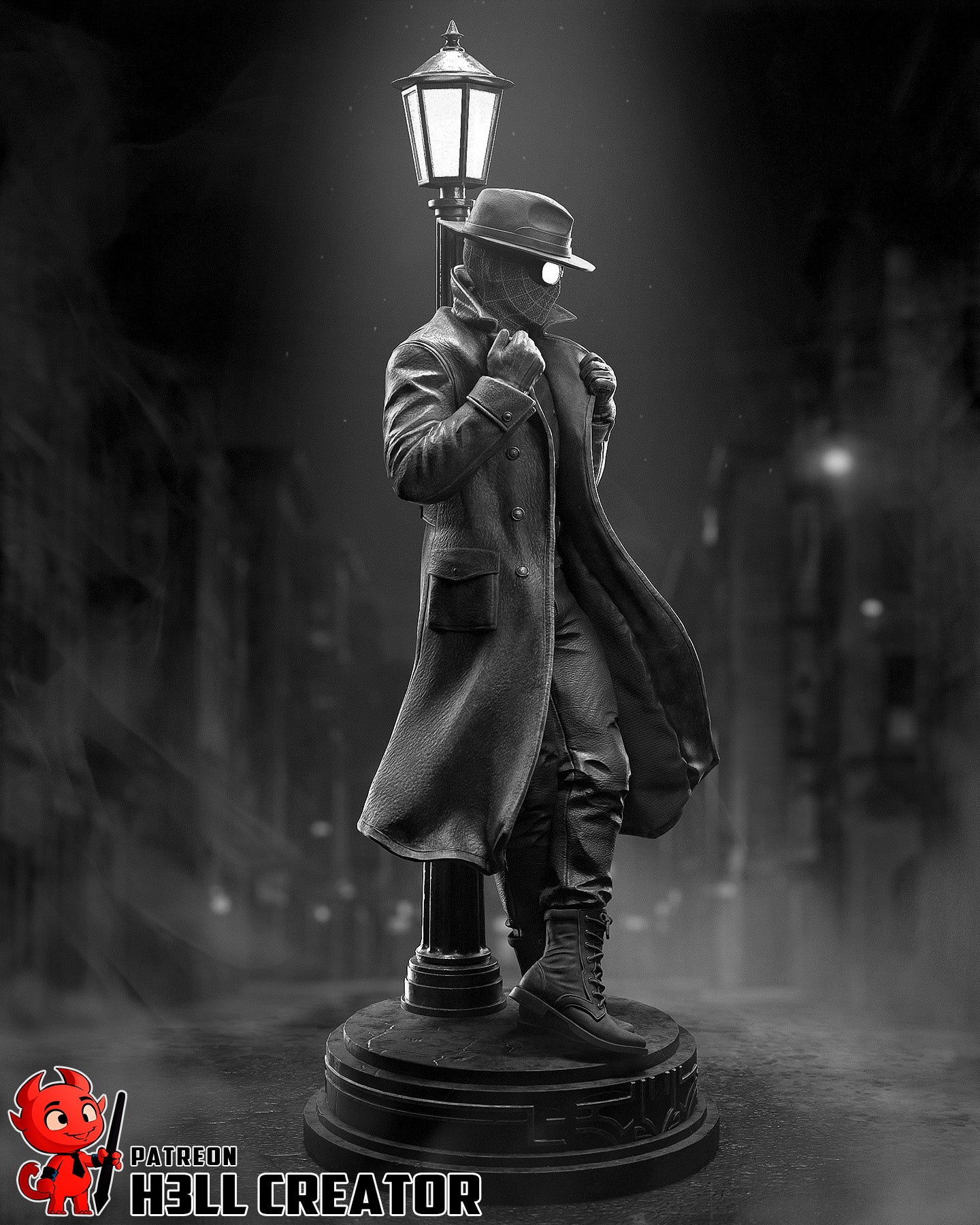 Spider-noir by h3ll creator | High Quality Resin Print | Painted Commissions available!
