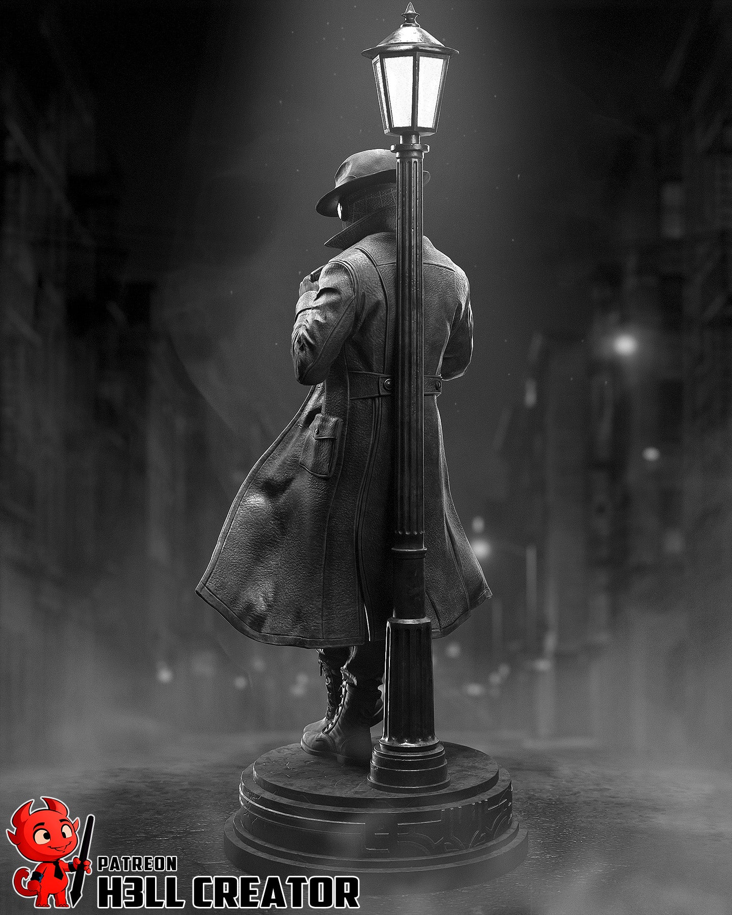 Spider-noir by h3ll creator | High Quality Resin Print | Painted Commissions available!