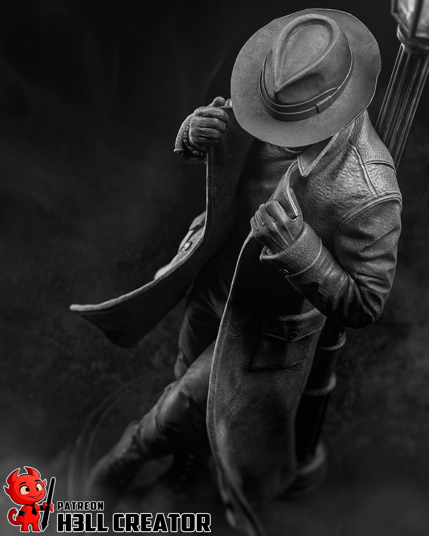 Spider-noir by h3ll creator | High Quality Resin Print | Painted Commissions available!
