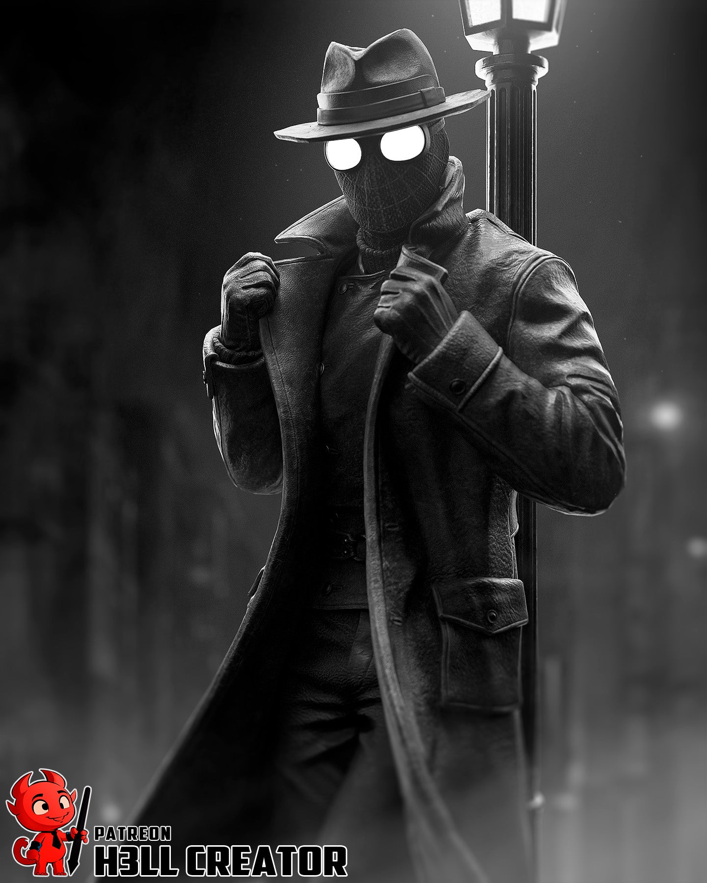 Spider-noir by h3ll creator | High Quality Resin Print | Painted Commissions available!