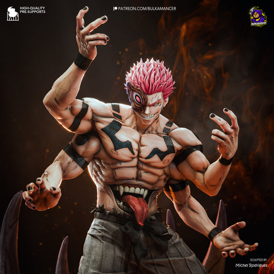 Sakuna from Jujutsu Kaisen by Bulkamancer | High Quality Resin Print | Painted Commissions available!