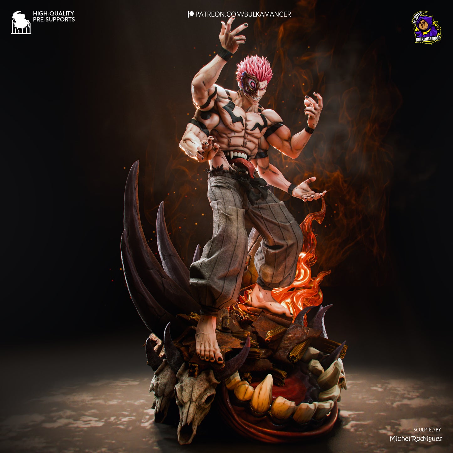 Sakuna from Jujutsu Kaisen by Bulkamancer | High Quality Resin Print | Painted Commissions available!
