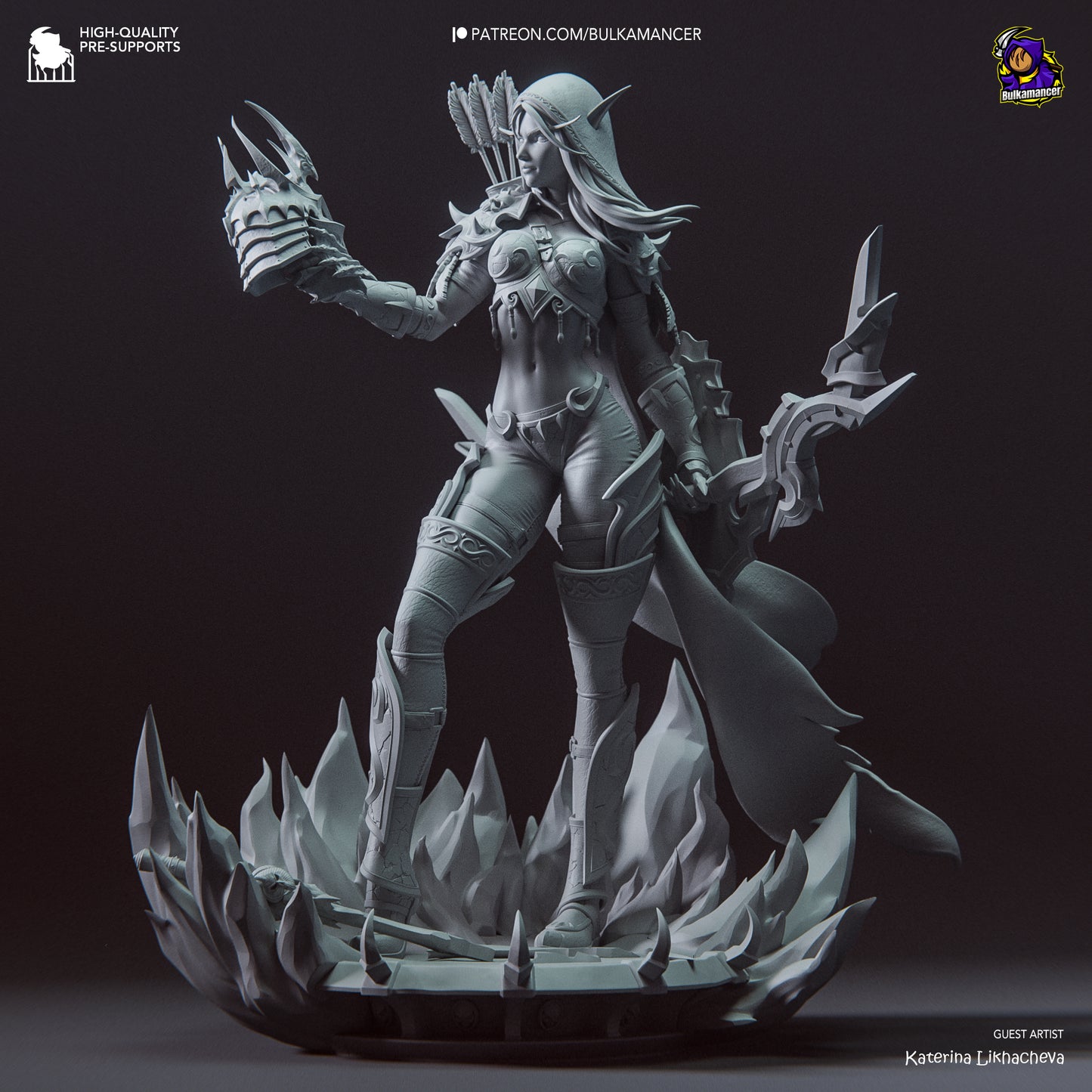 Sylvanas from Warcraft by Bulkamancer | High Quality Resin Print | Painted Commissions available! - Sephiknot