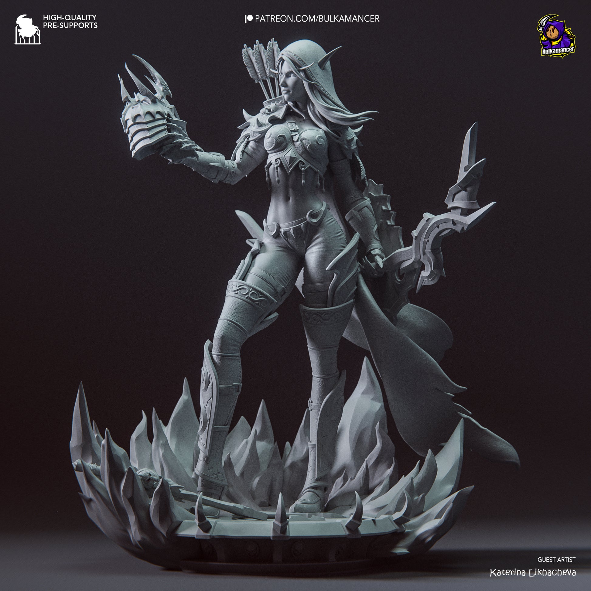 Sylvanas from Warcraft by Bulkamancer | High Quality Resin Print | Painted Commissions available! - Sephiknot