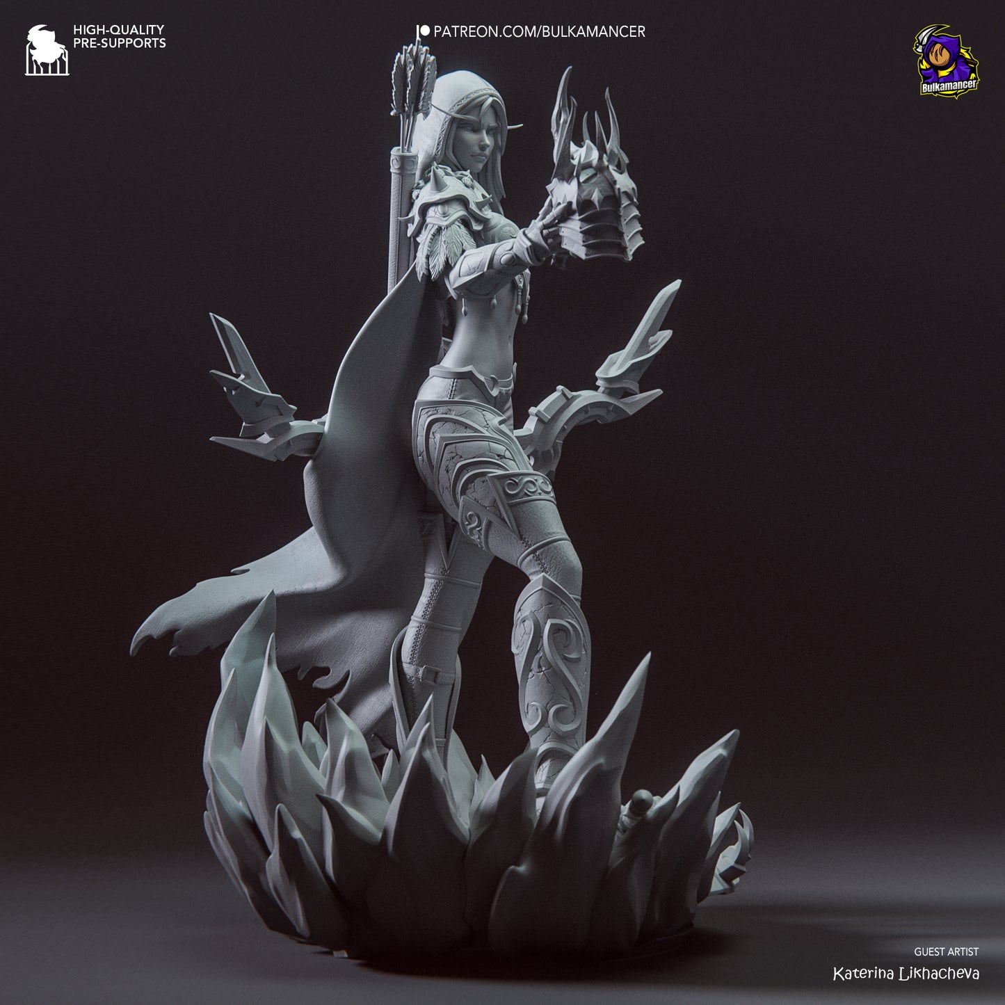 Sylvanas from Warcraft by Bulkamancer | High Quality Resin Print | Painted Commissions available! - Sephiknot