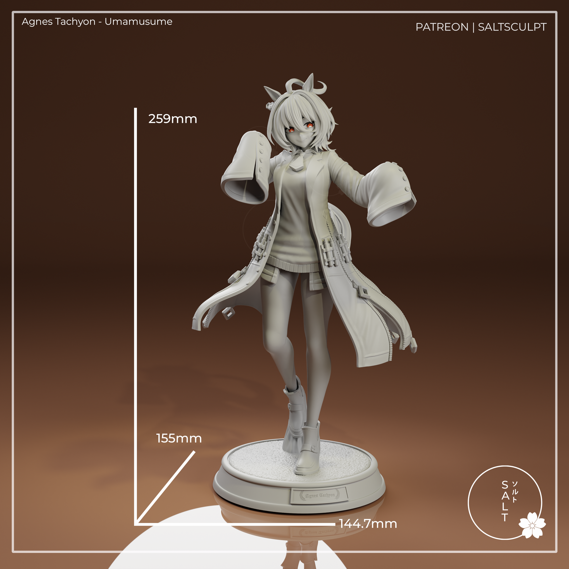 Agnes Tachyon from Umamusume by SaltSculpts | High Quality Resin Print | Painted Commissions available! - Sephiknot
