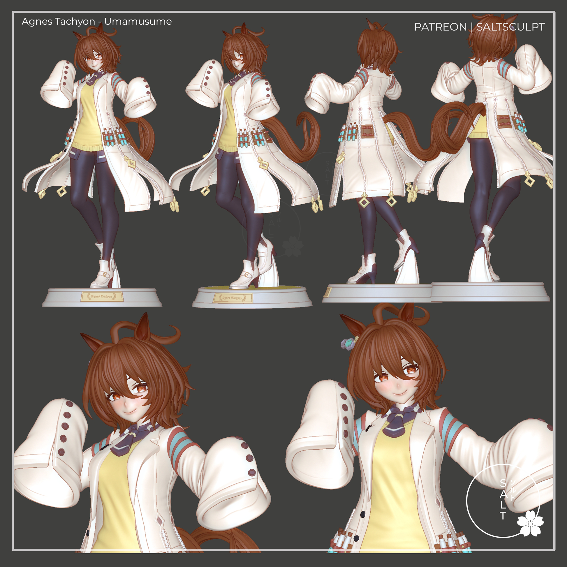 Agnes Tachyon from Umamusume by SaltSculpts | High Quality Resin Print | Painted Commissions available! - Sephiknot