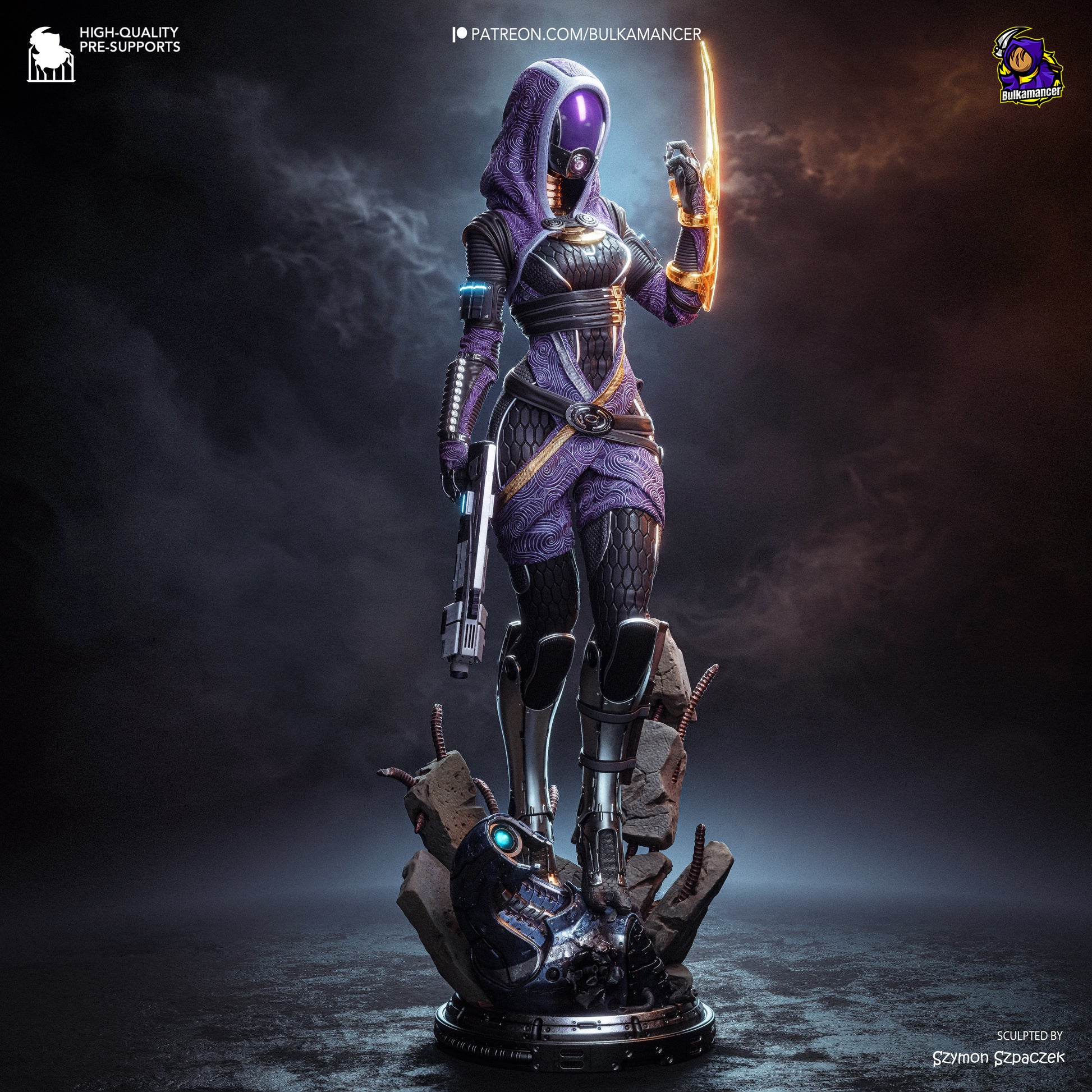 Tali from Mass Effect by Bulkamancer | High Quality Resin Print | Painted Commissions available! - Sephiknot