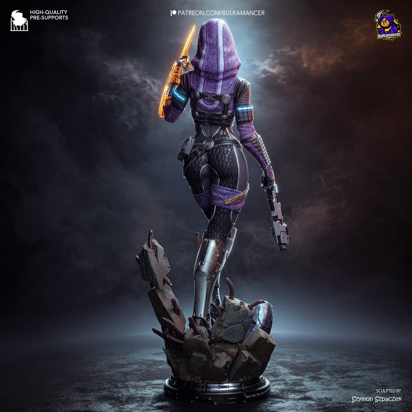 Tali from Mass Effect by Bulkamancer | High Quality Resin Print | Painted Commissions available! - Sephiknot