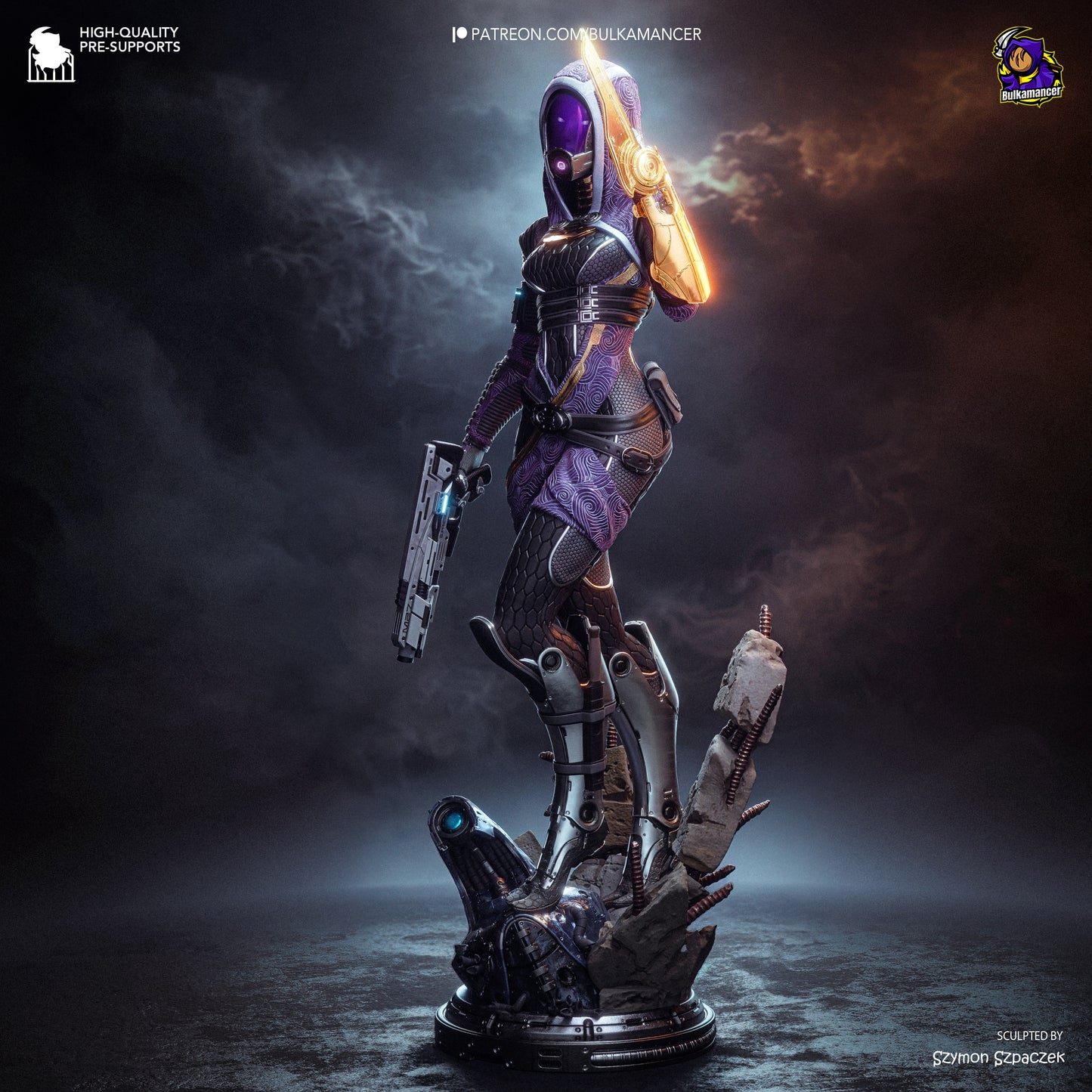 Tali from Mass Effect by Bulkamancer | High Quality Resin Print | Painted Commissions available! - Sephiknot