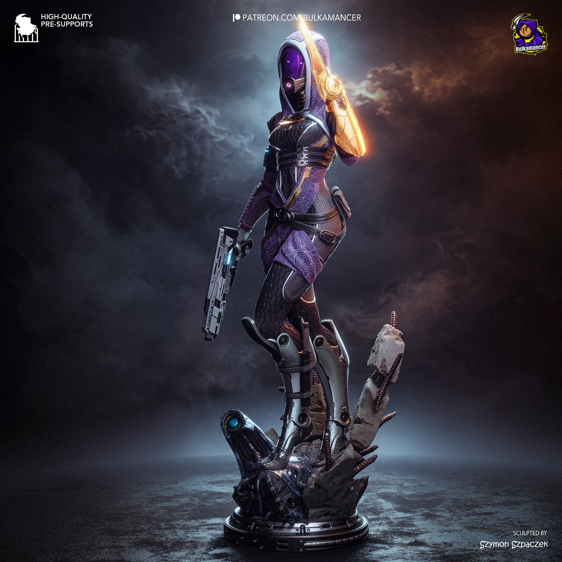 Tali from Mass Effect by Bulkamancer | High Quality Resin Print | Painted Commissions available! - Sephiknot