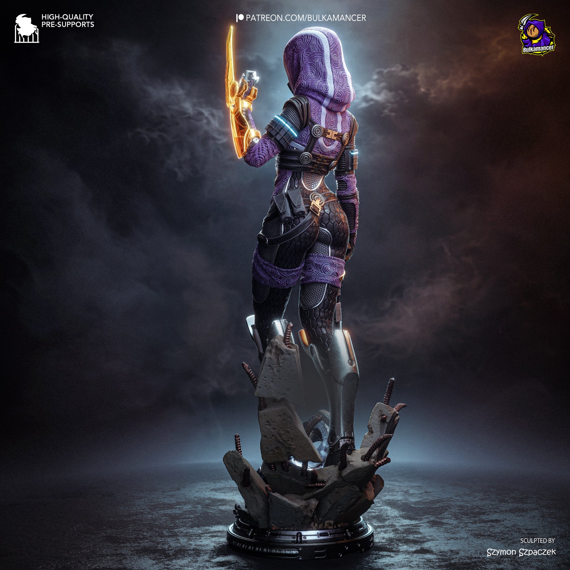 Tali from Mass Effect by Bulkamancer | High Quality Resin Print | Painted Commissions available! - Sephiknot