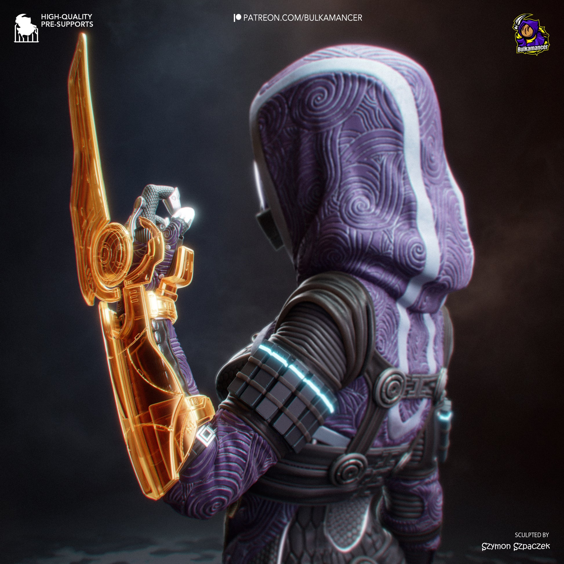 Tali from Mass Effect by Bulkamancer | High Quality Resin Print | Painted Commissions available! - Sephiknot