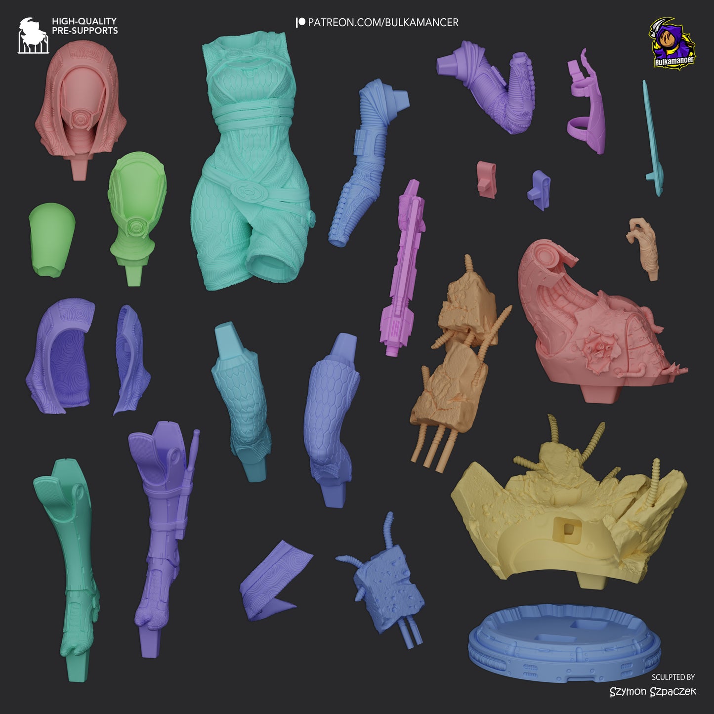 Tali from Mass Effect by Bulkamancer | High Quality Resin Print | Painted Commissions available! - Sephiknot