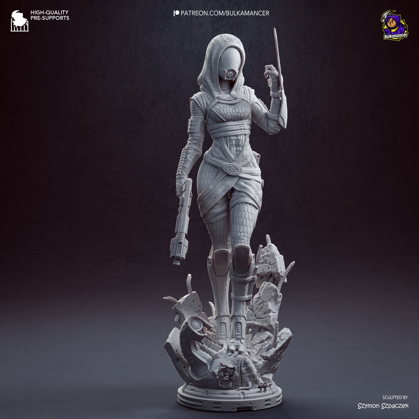 Tali from Mass Effect by Bulkamancer | High Quality Resin Print | Painted Commissions available! - Sephiknot