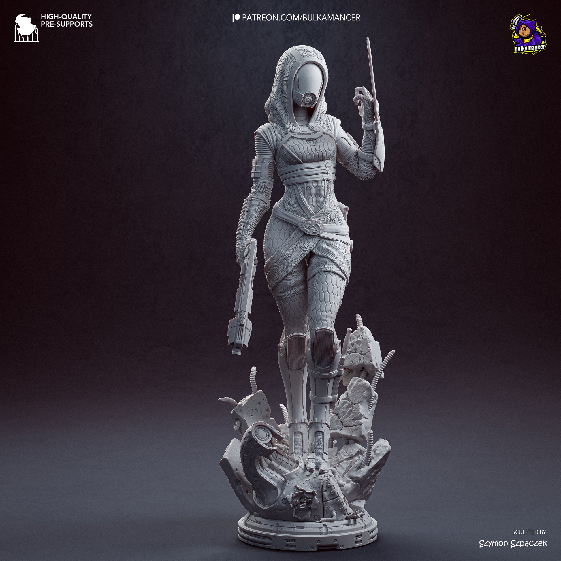 Tali from Mass Effect by Bulkamancer | High Quality Resin Print | Painted Commissions available! - Sephiknot