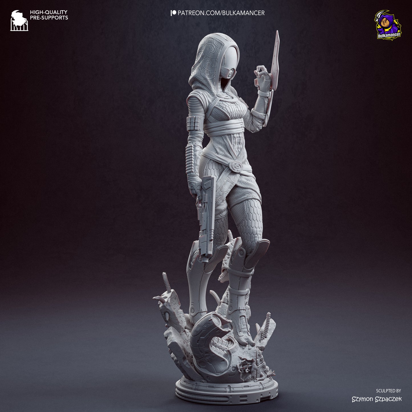 Tali from Mass Effect by Bulkamancer | High Quality Resin Print | Painted Commissions available! - Sephiknot