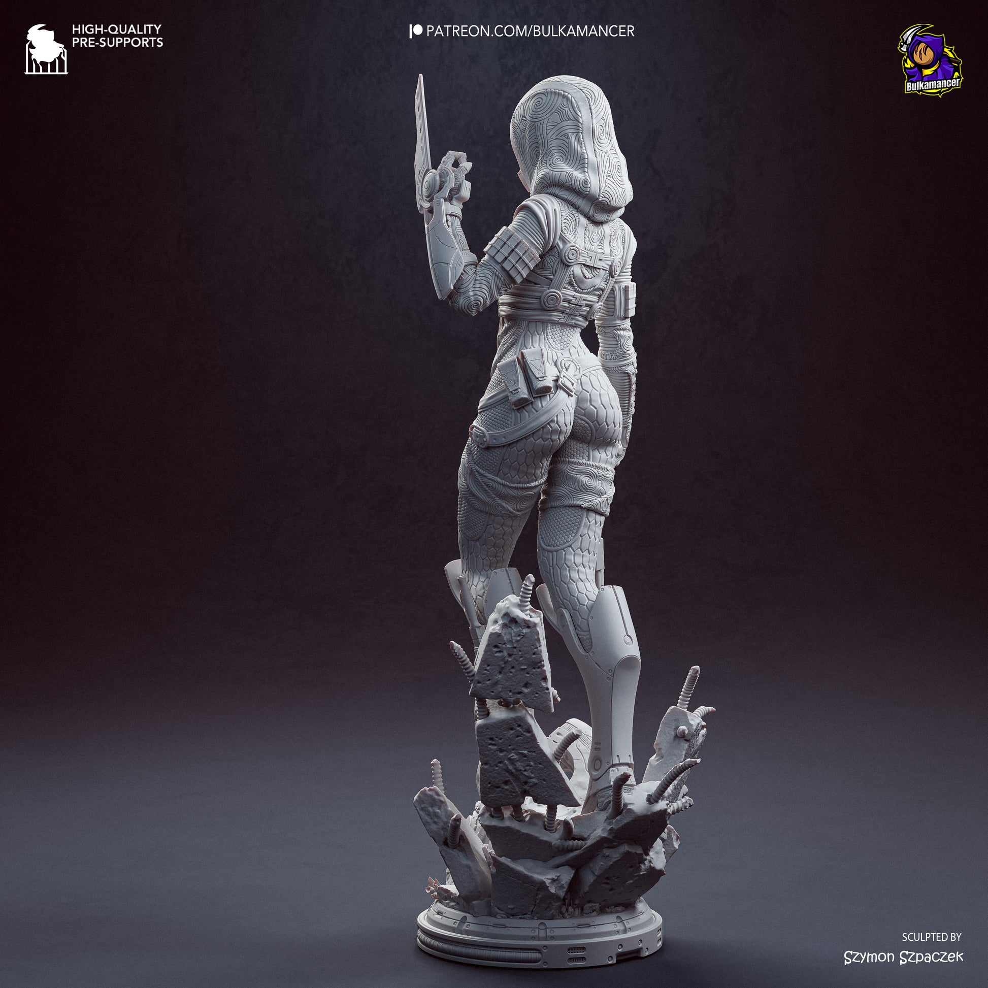 Tali from Mass Effect by Bulkamancer | High Quality Resin Print | Painted Commissions available! - Sephiknot