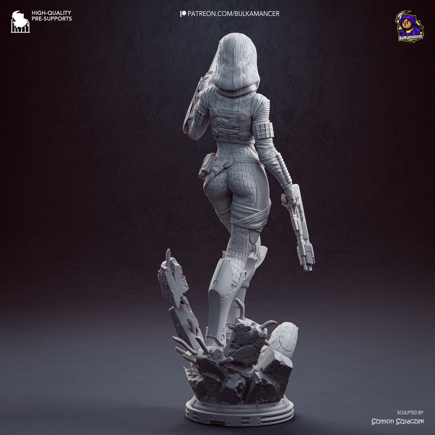 Tali from Mass Effect by Bulkamancer | High Quality Resin Print | Painted Commissions available! - Sephiknot