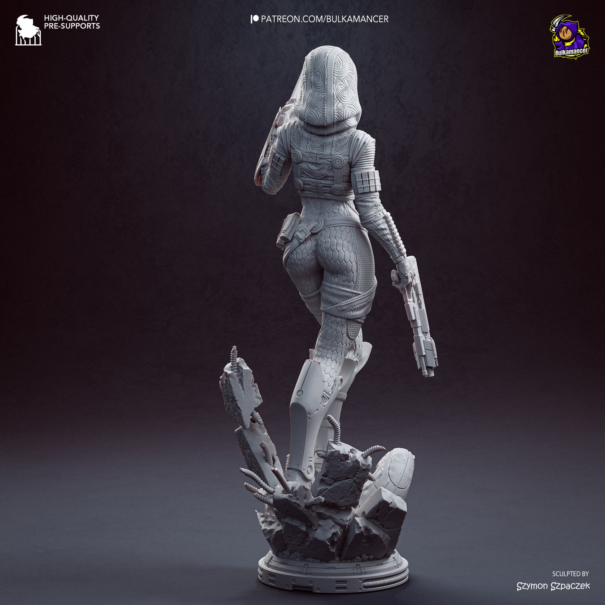 Tali from Mass Effect by Bulkamancer | High Quality Resin Print | Painted Commissions available! - Sephiknot