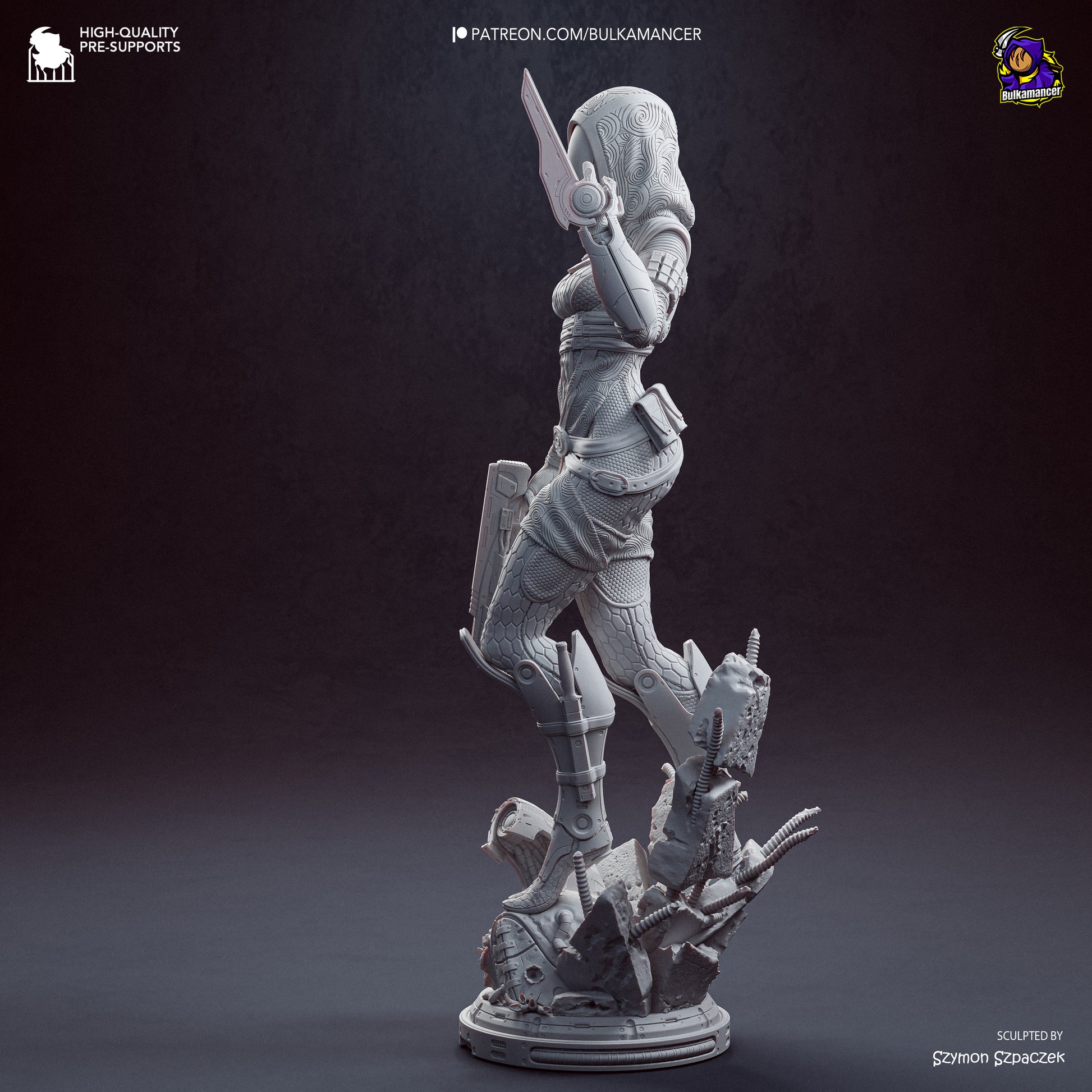 Tali from Mass Effect by Bulkamancer | High Quality Resin Print | Painted Commissions available! - Sephiknot