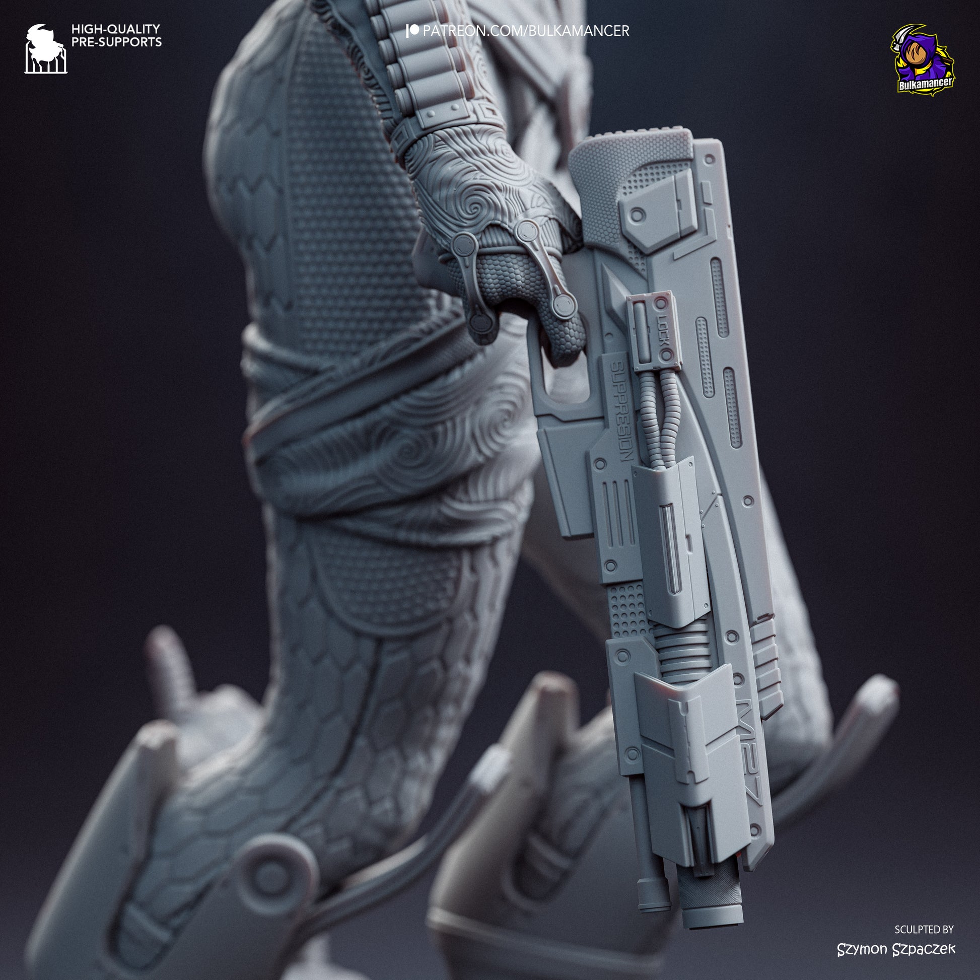 Tali from Mass Effect by Bulkamancer | High Quality Resin Print | Painted Commissions available! - Sephiknot