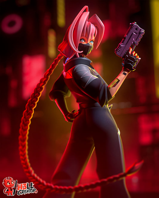 Talia from Cyberpunk by h3ll creator | High Quality Resin Print | Painted Commissions available!
