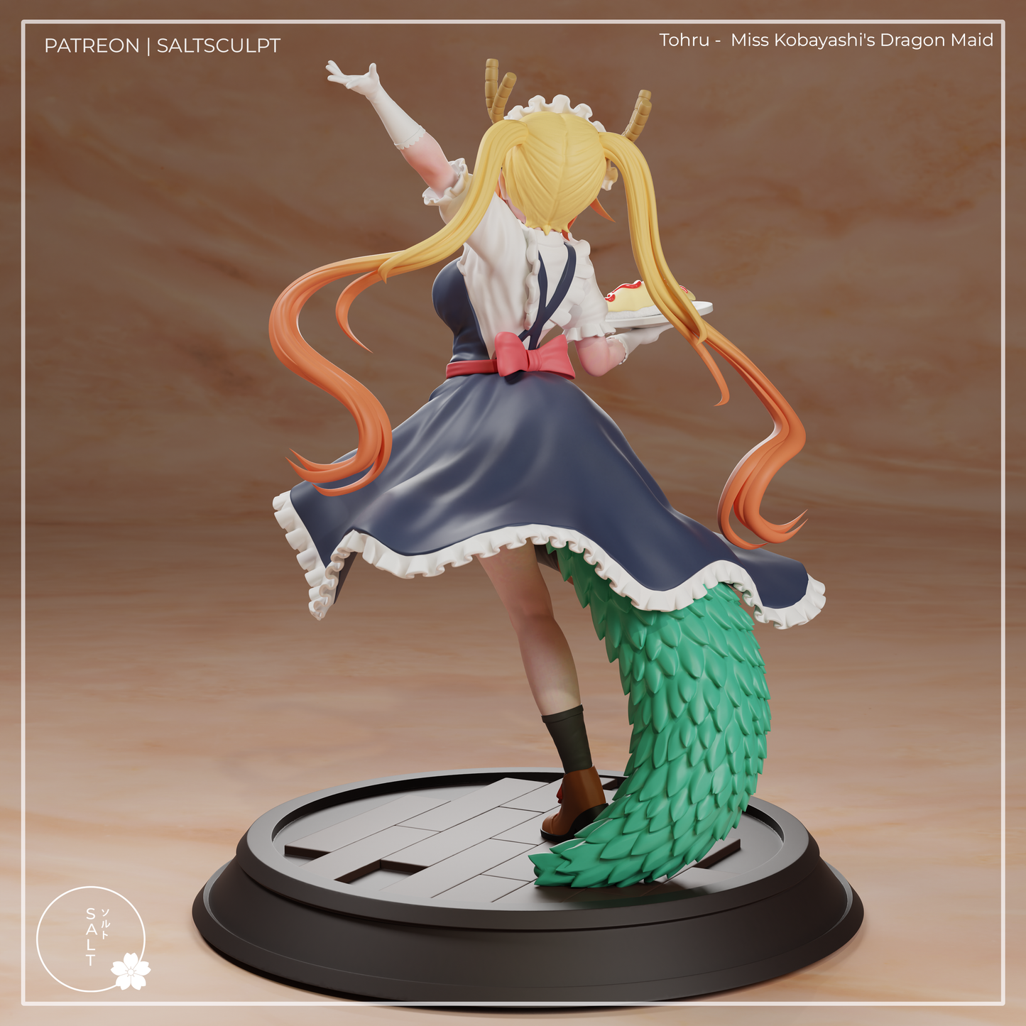 Tohru from Kobayashi's Dragon Maid by SaltSculpts | High Quality Resin Print | Painted Commissions available!