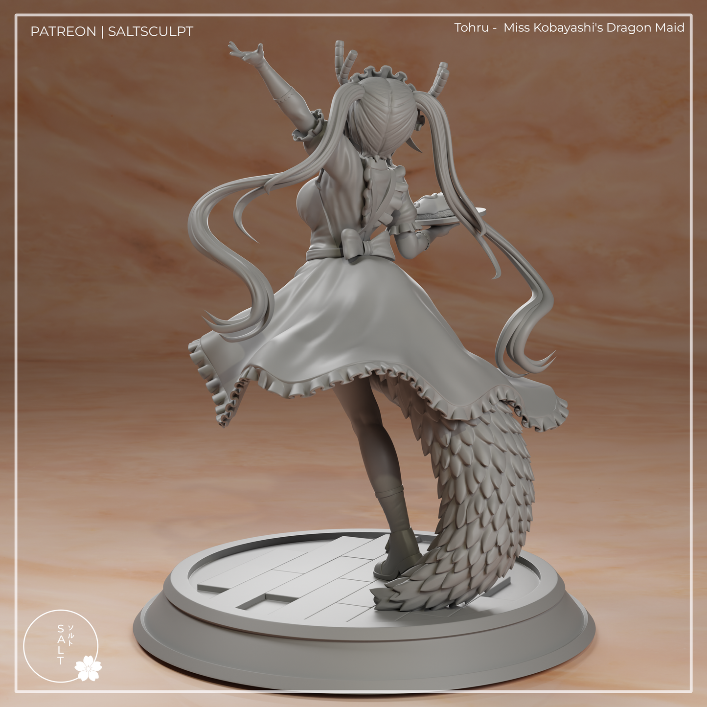 Tohru from Kobayashi's Dragon Maid by SaltSculpts | High Quality Resin Print | Painted Commissions available!