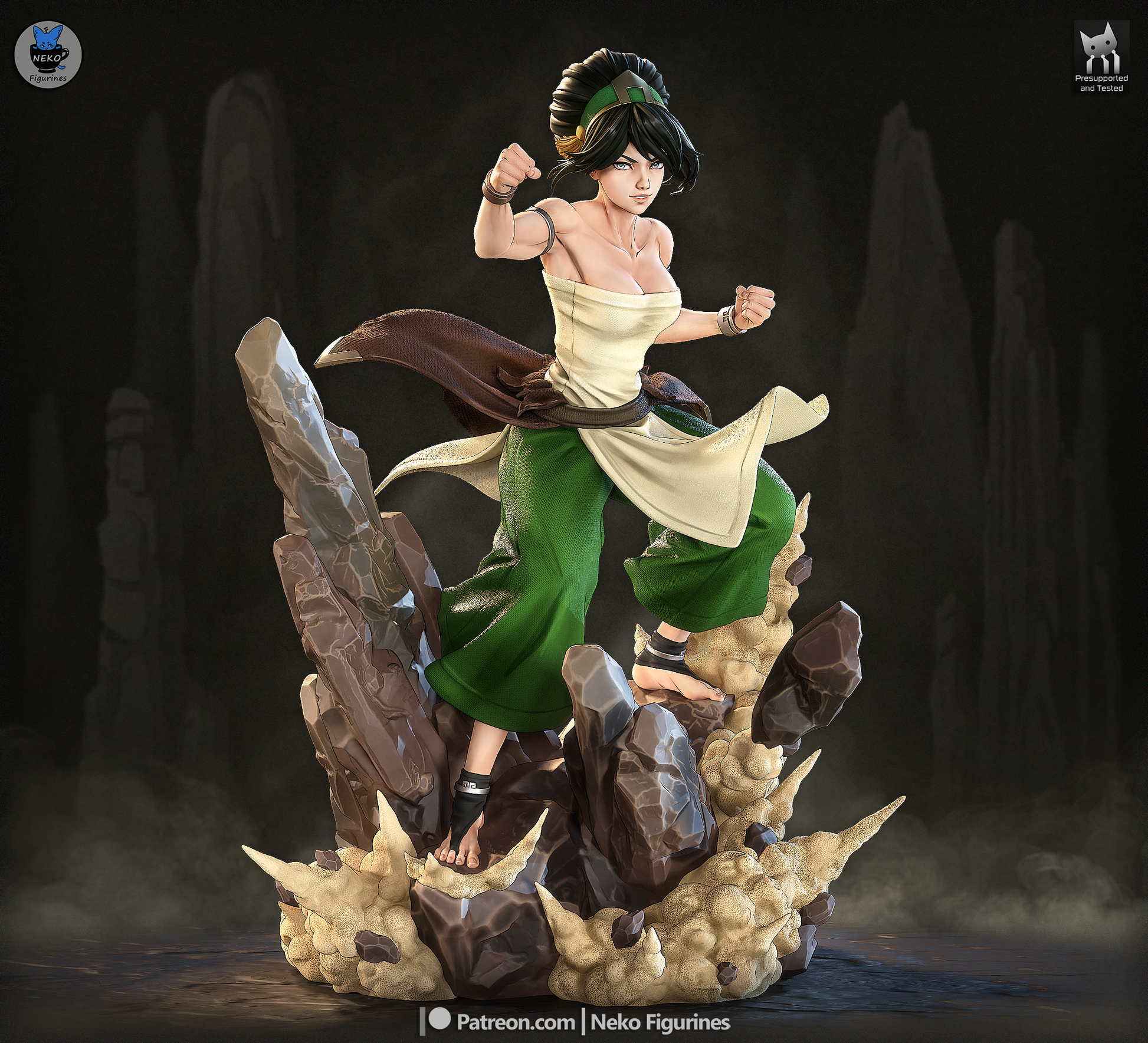 Toph from Avatar by Neko Figurines | High Quality Resin Print | Painted Commissions available! - Sephiknot