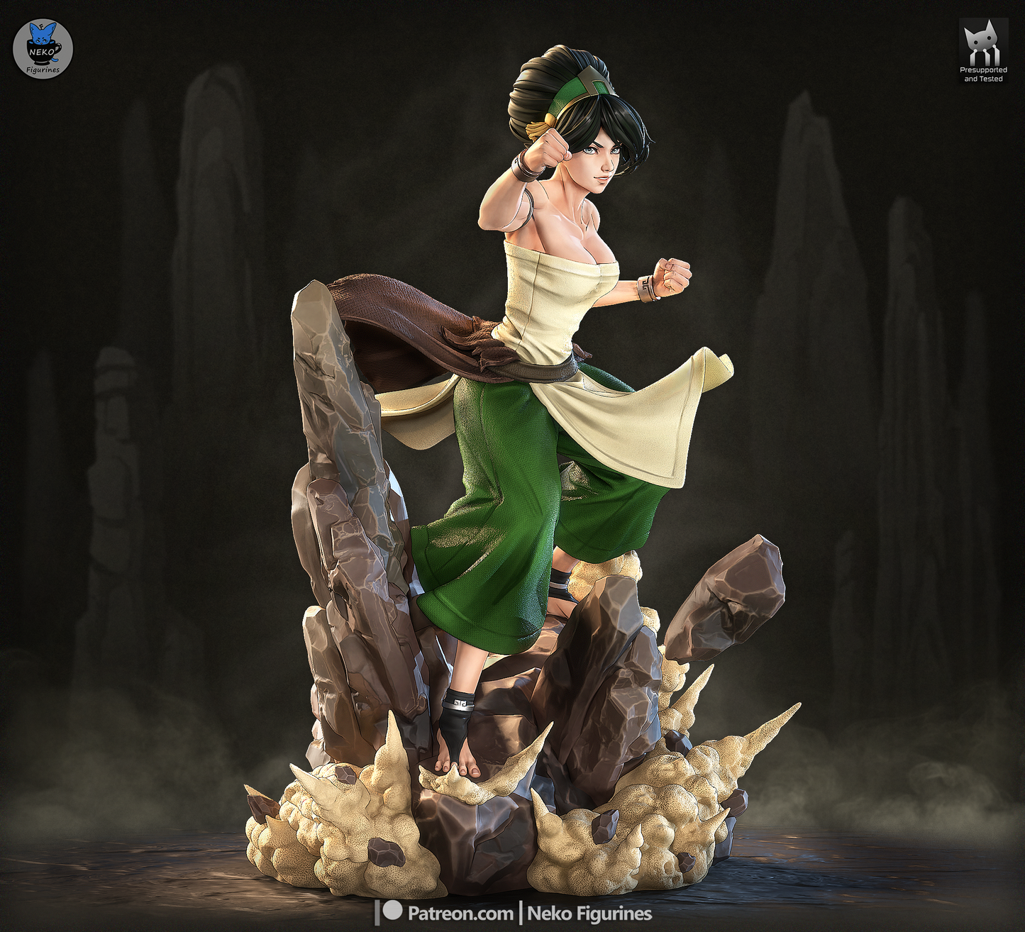Toph from Avatar by Neko Figurines | High Quality Resin Print | Painted Commissions available! - Sephiknot