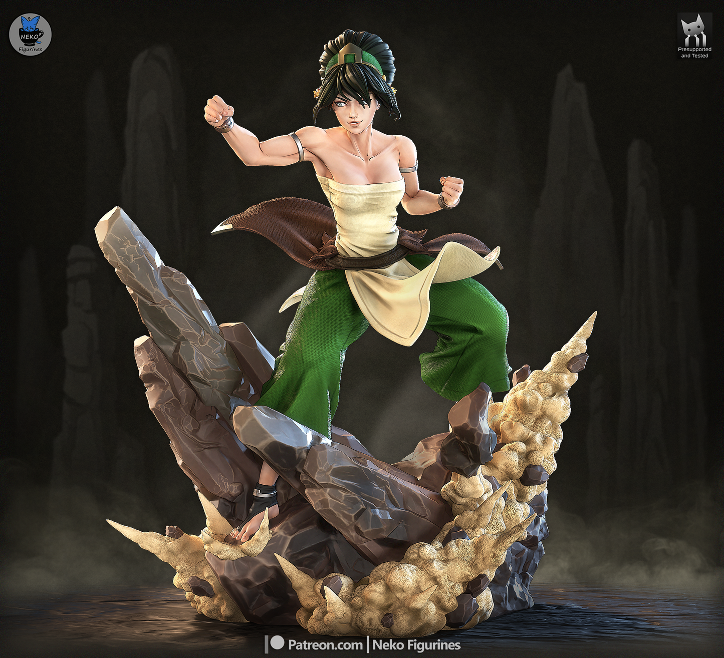 Toph from Avatar by Neko Figurines | High Quality Resin Print | Painted Commissions available! - Sephiknot