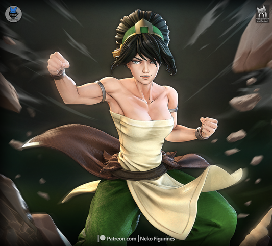 Toph from Avatar by Neko Figurines | High Quality Resin Print | Painted Commissions available!