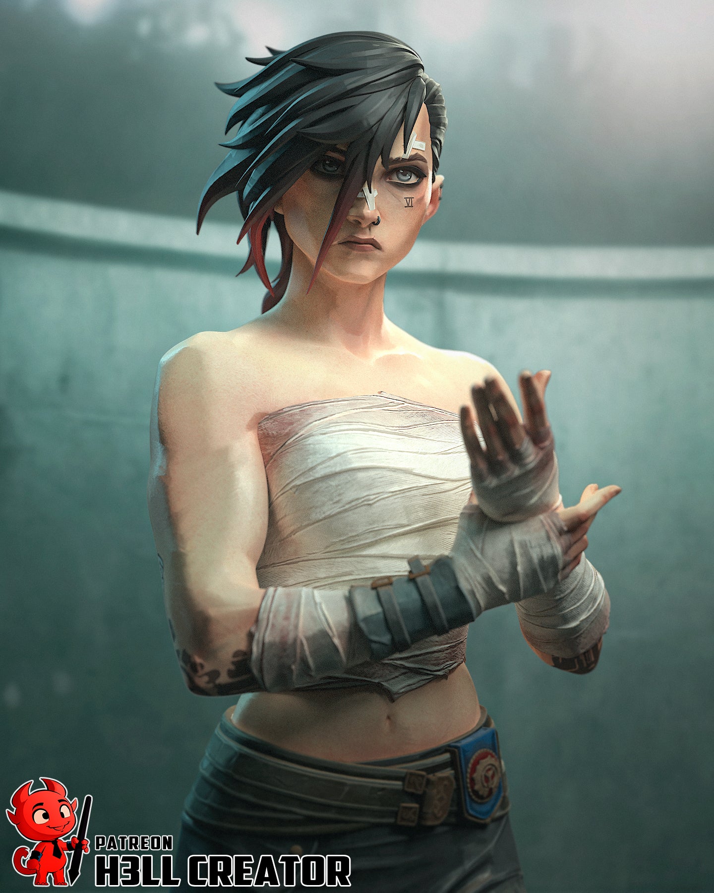 Arena Fighter Vi Garage Kit | Fanmade Model by h3llcreator | Arcanne  3D Printed - Sephiknot