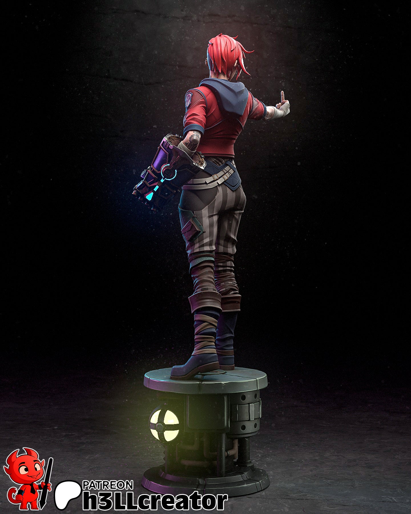 Arcane Vi Garage Kit | Fanmade Model by h3llCreator | Piltover brawler | 3D Printed - Sephiknot