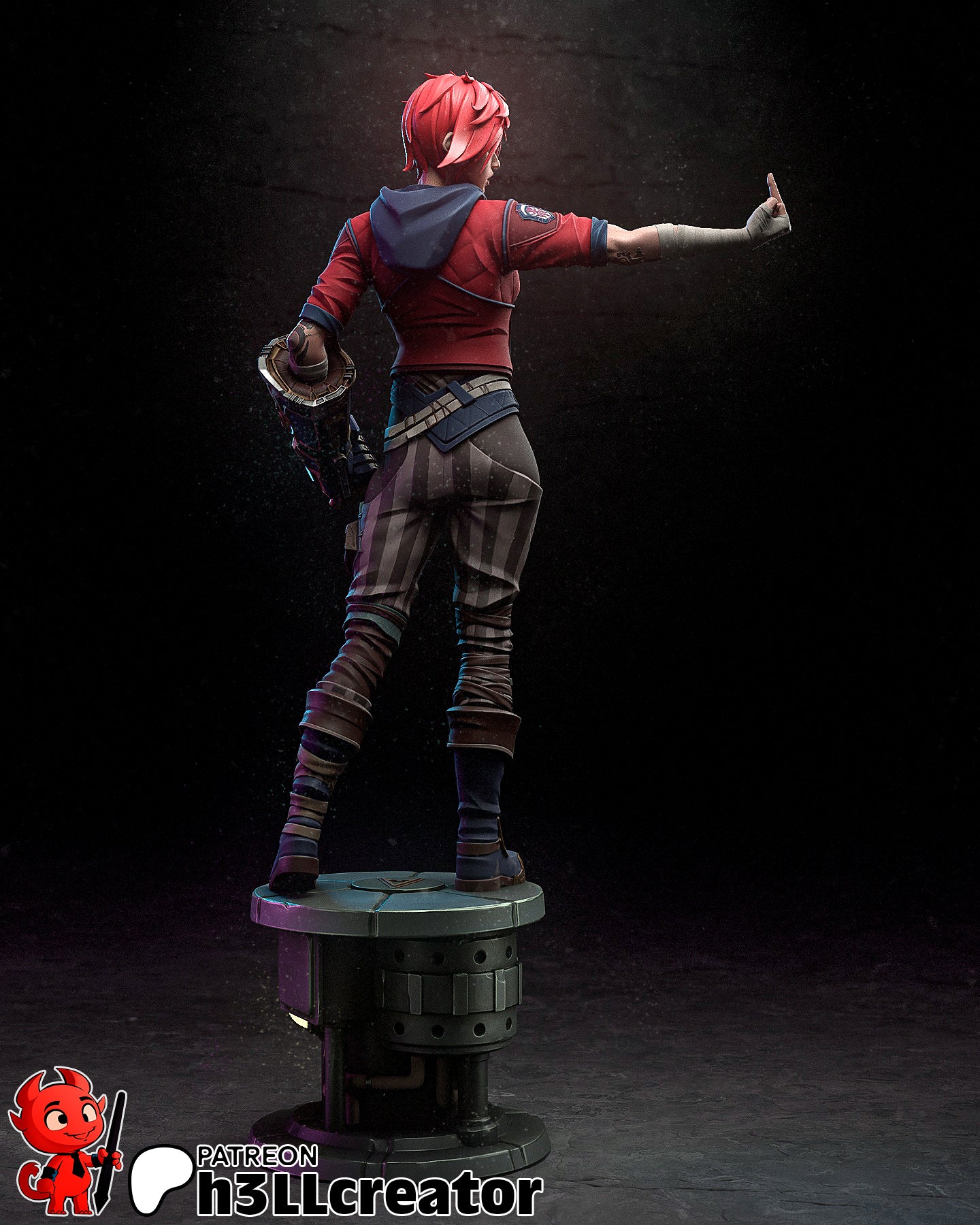 Arcane Vi Garage Kit | Fanmade Model by h3llCreator | Piltover brawler | 3D Printed - Sephiknot