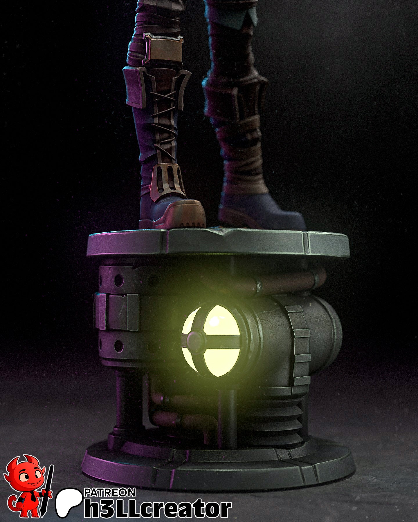 Arcane Vi Garage Kit | Fanmade Model by h3llCreator | Piltover brawler | 3D Printed - Sephiknot