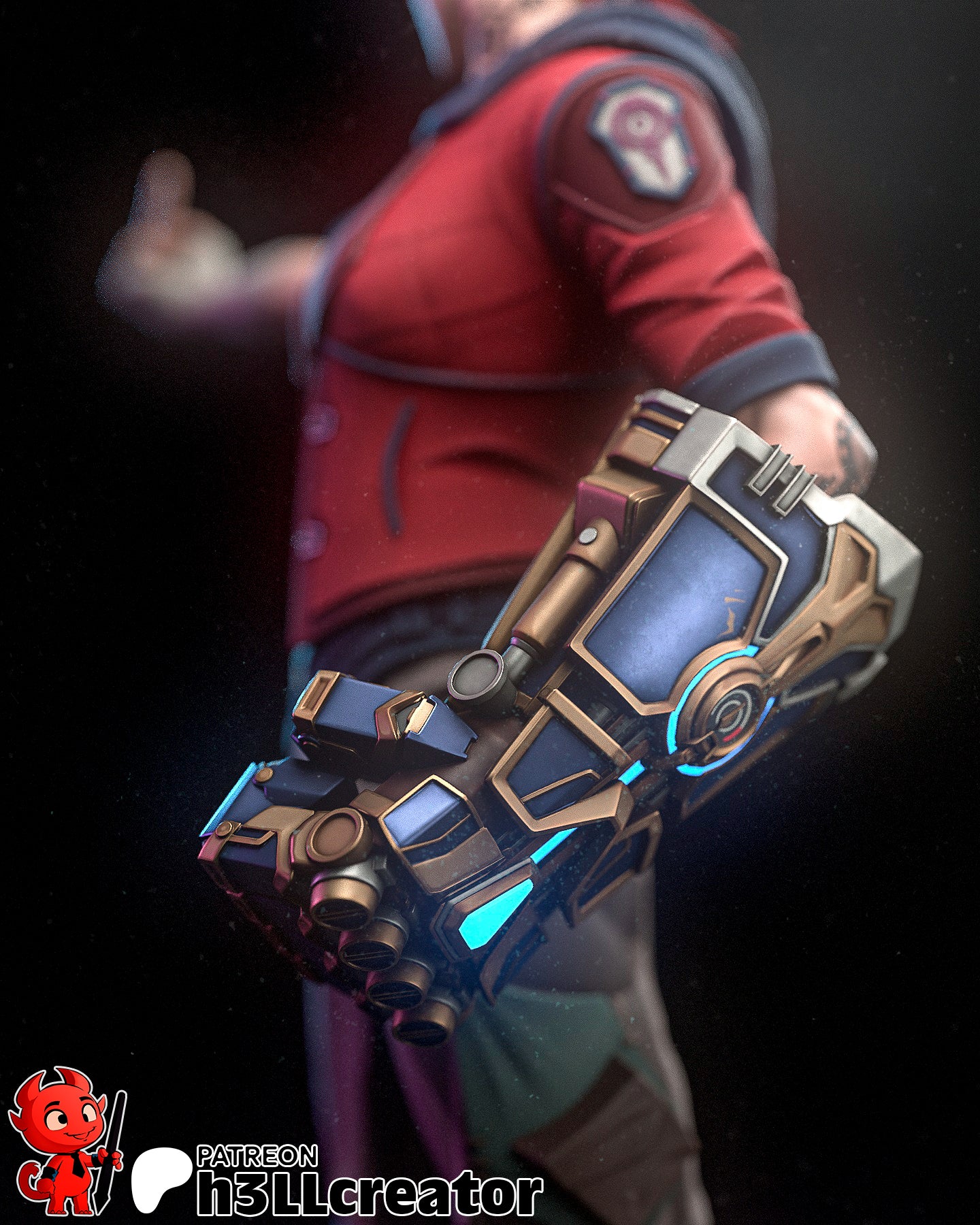 Arcane Vi Garage Kit | Fanmade Model by h3llCreator | Piltover brawler | 3D Printed - Sephiknot
