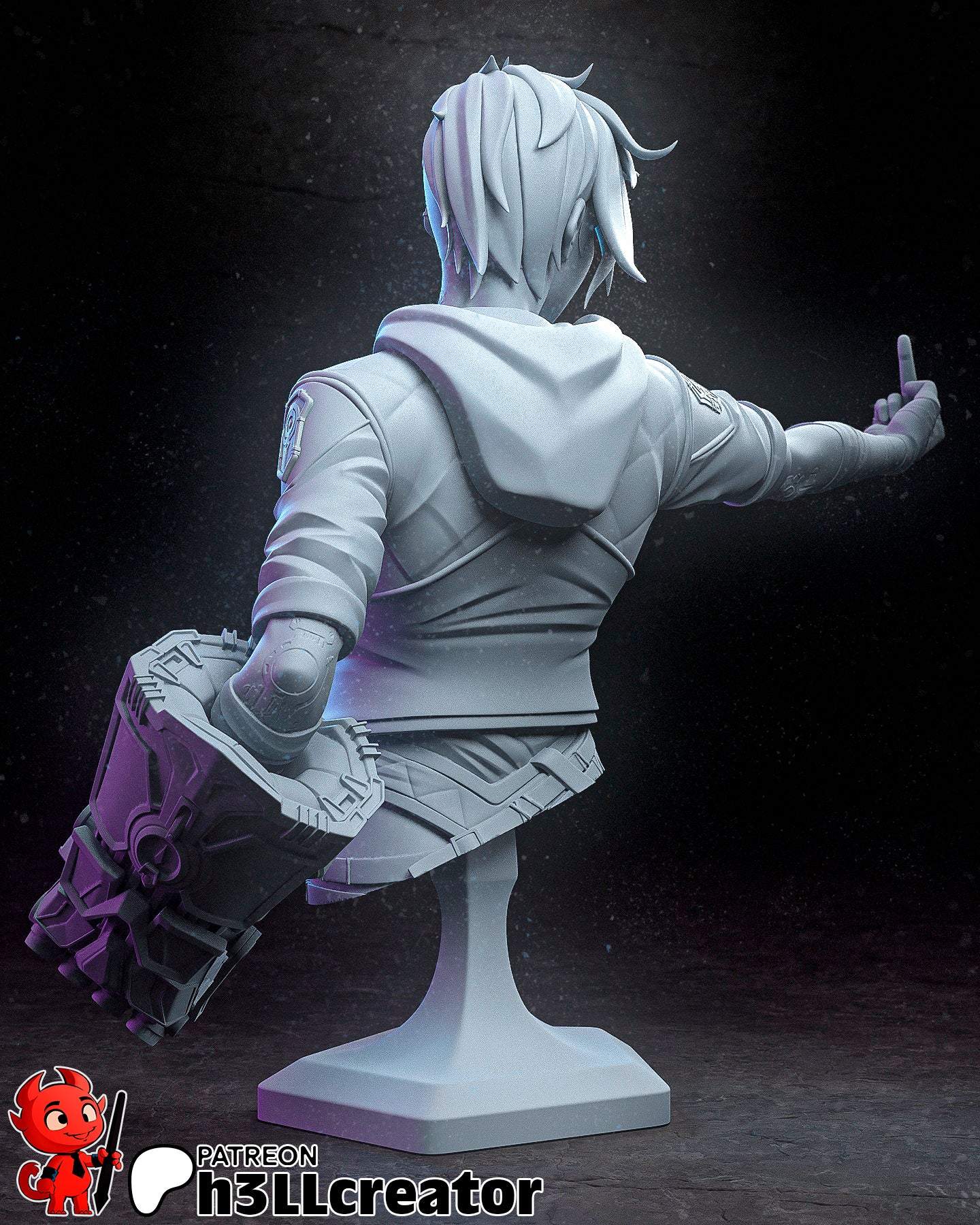 Arcane Vi Garage Kit | Fanmade Model by h3llCreator | Piltover brawler | 3D Printed - Sephiknot