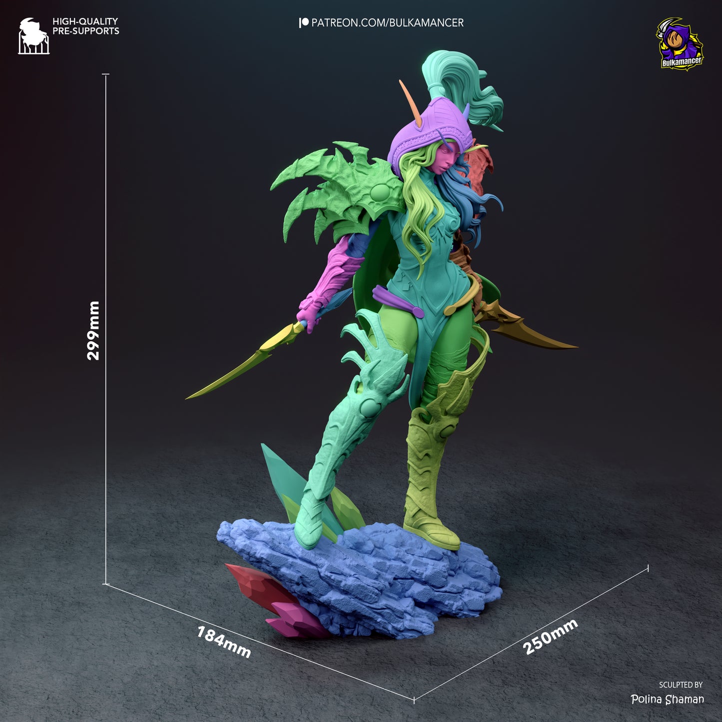 Valeera from Warcraft by Bulkamancer | High Quality Resin Print | Painted Commissions available!