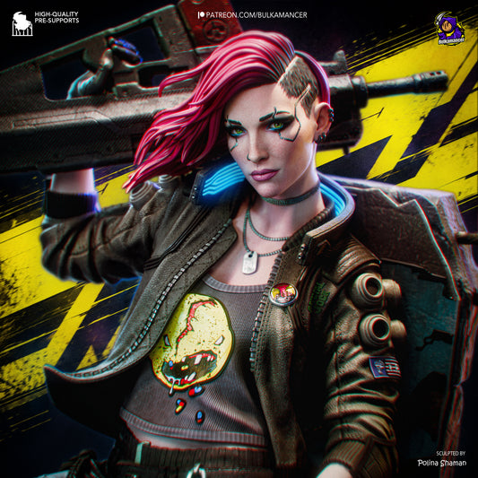 Valerie from Cyberpunk by Bulkamancer | High Quality Resin Print | Painted Commissions available!