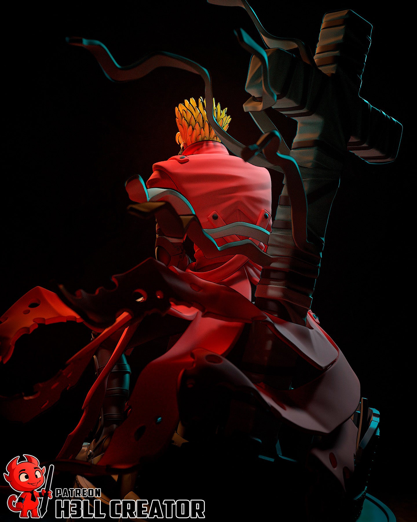 Vash from Trigun by h3ll creator | High Quality Resin Print | Painted Commissions available
