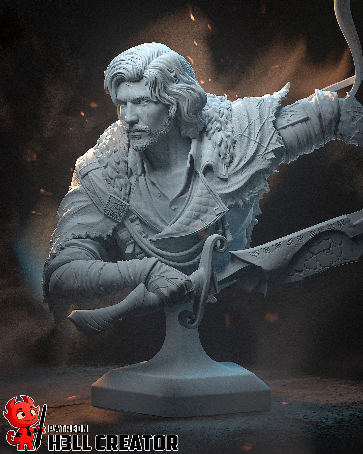 Verso from Clair Obscur: Expedition 33 by h3ll creator | High Quality Resin Print | Painted Commissions available! - Sephiknot