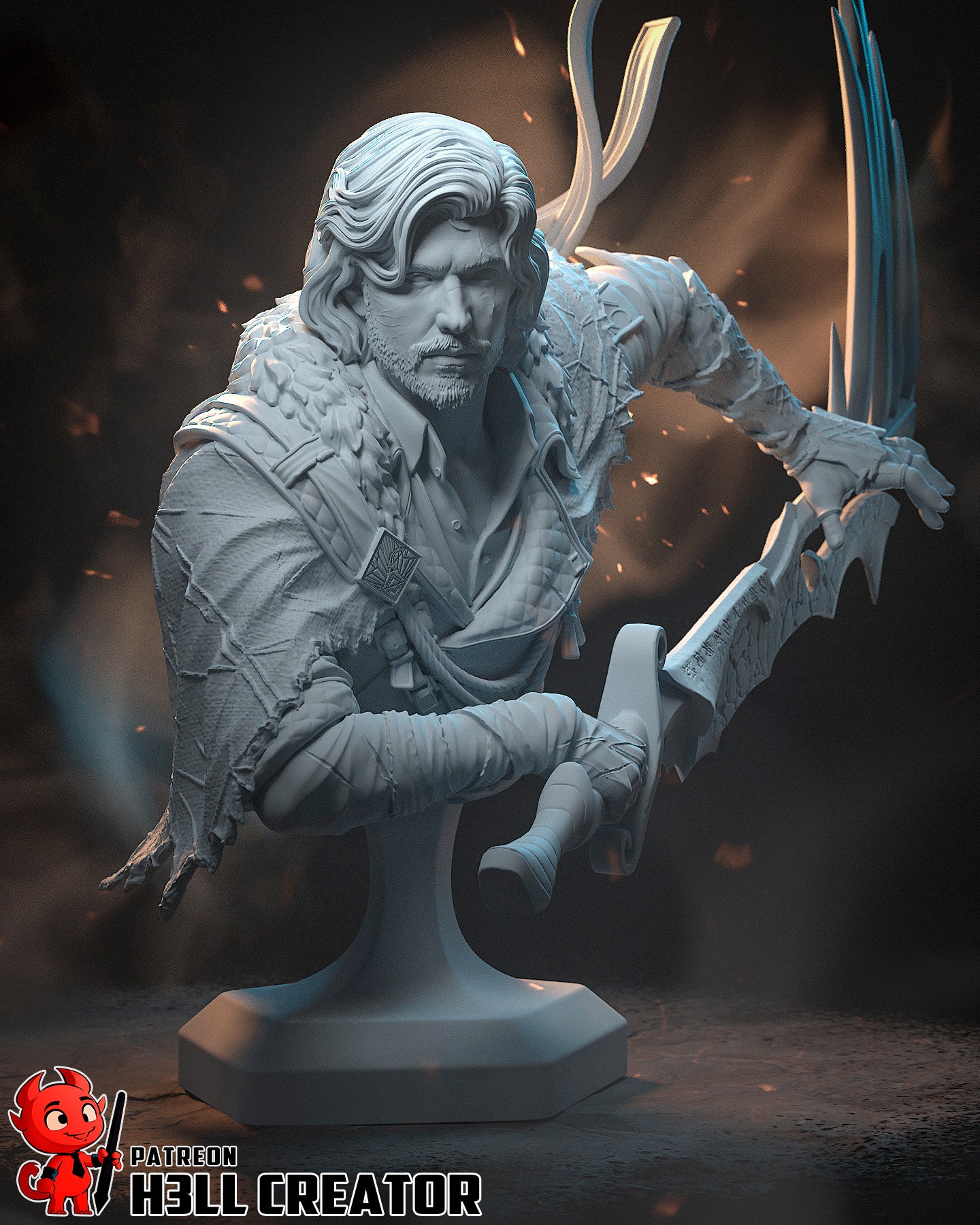 Verso from Clair Obscur: Expedition 33 by h3ll creator | High Quality Resin Print | Painted Commissions available! - Sephiknot