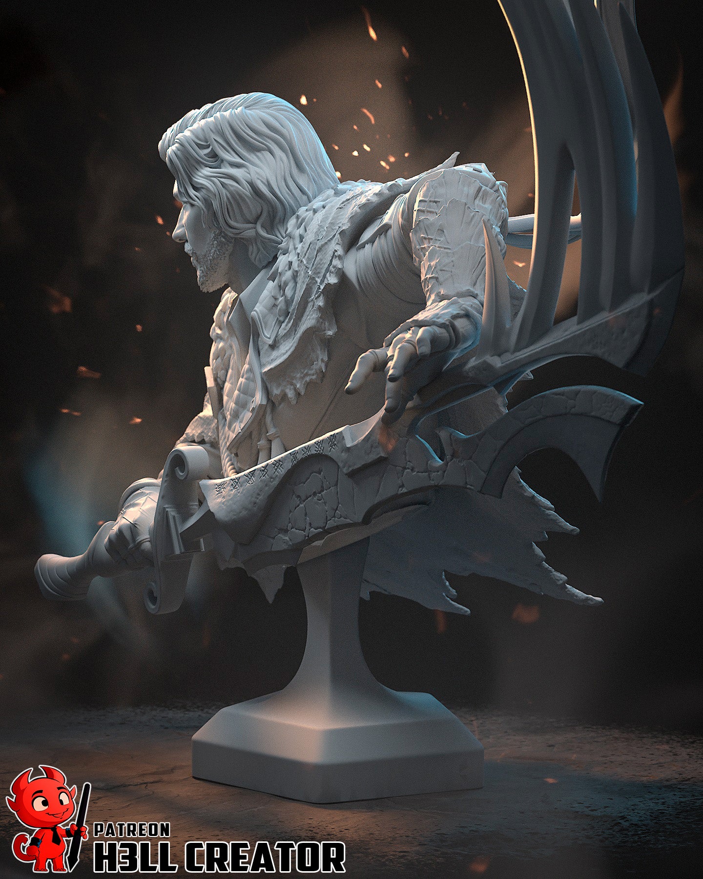 Verso from Clair Obscur: Expedition 33 by h3ll creator | High Quality Resin Print | Painted Commissions available! - Sephiknot